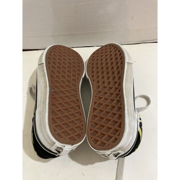 VANS Old Skool  Kids size  13.5  Black Suede  Flame Skate sneakers Shoes - Picture 7 of 8